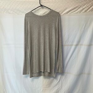 Athleta Light Gray Long Sleeve Top